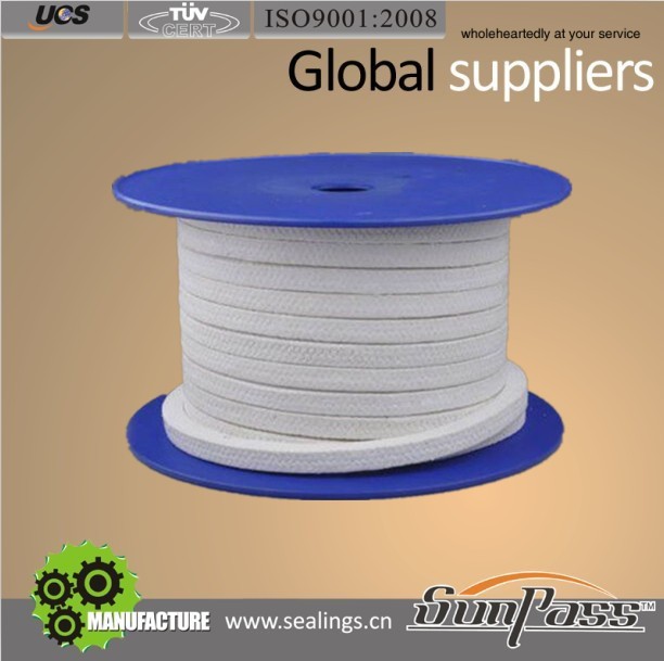 Empaquetadura De Fibras Aramídicas Trenzadas Sobre Núcleo Elástico De Caucho