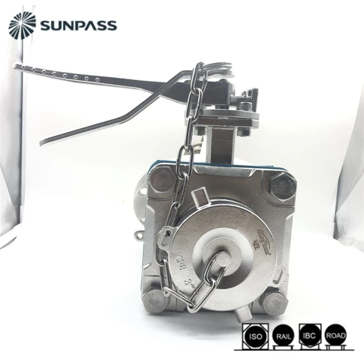 Bottom Discharge Valve DN80 45° For ISOTank Foot Valve Manlid
