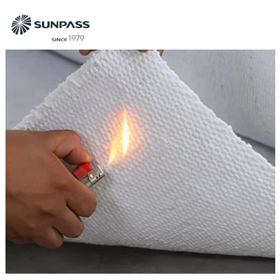 Cortinas de horno Aislamiento térmico Paño de fibra cerámica ignífugo